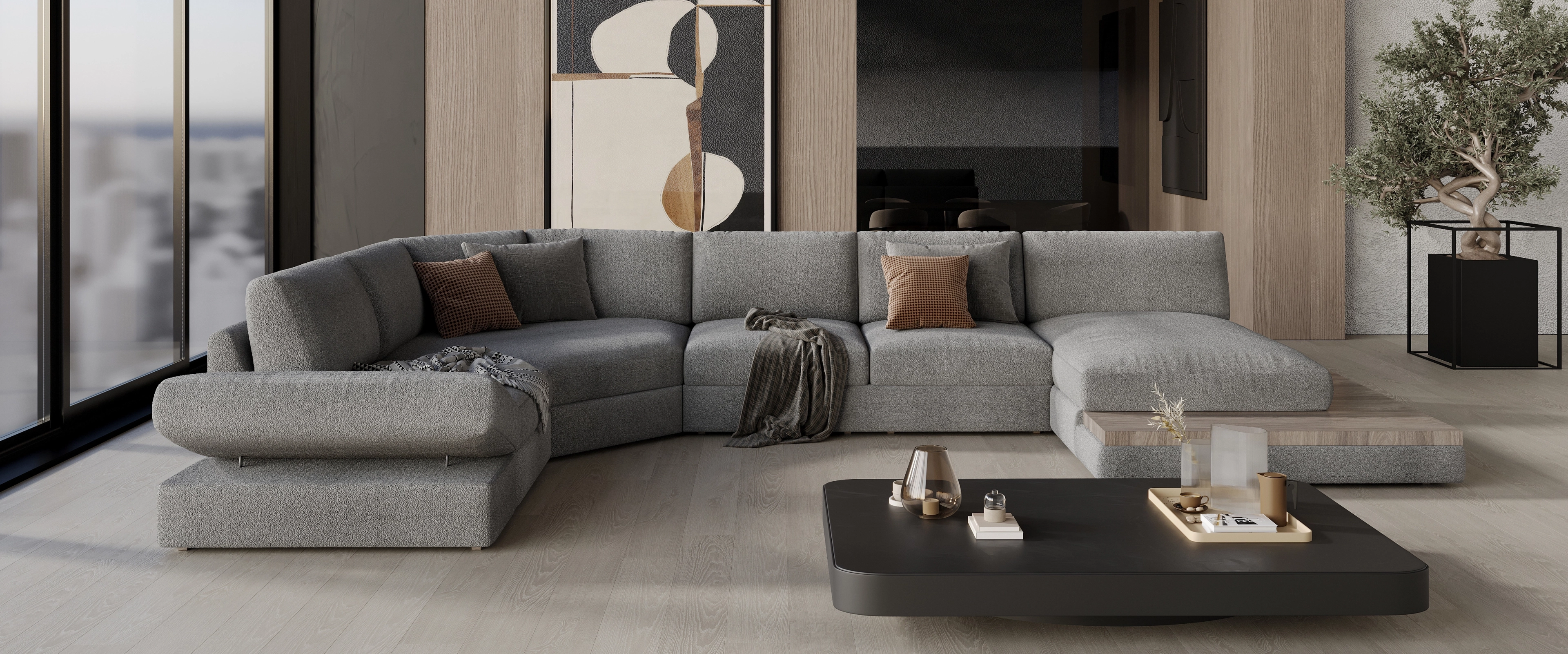 Диван «Санремо» в просторном помещении