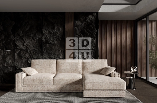 Диван «Престон» с оттоманкой (МК «StopМебель»)