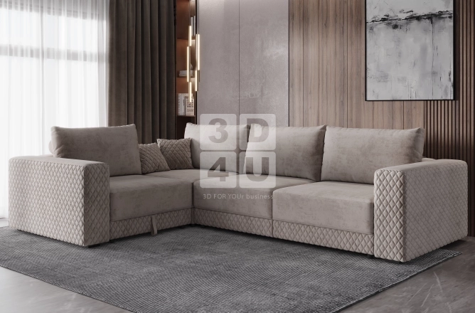 Визуализация дивана «Лиссабон» (МК «StopМебель»)