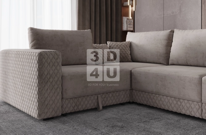 Визуализация дивана «Лиссабон» (МК «StopМебель»)