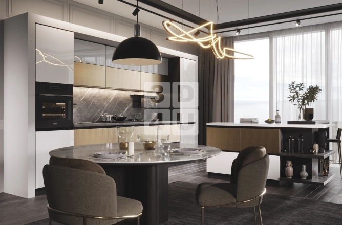 Кухня с островом