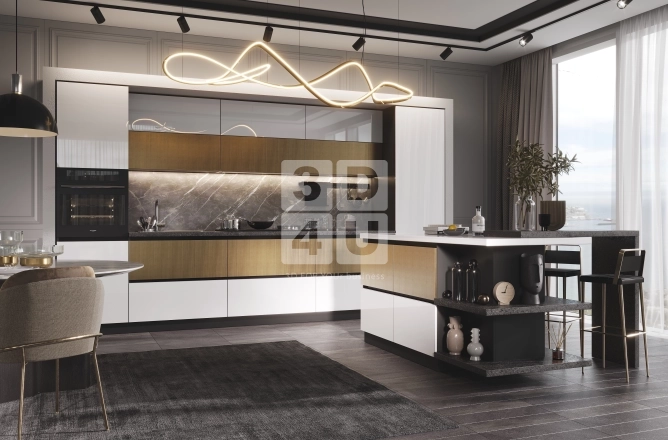 Кухня с островом