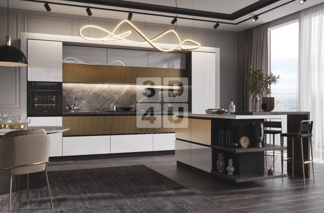 Кухня с островом